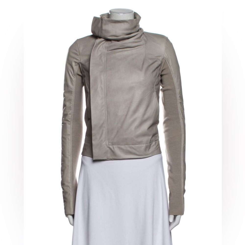 Veda taupe leather jacket Size S